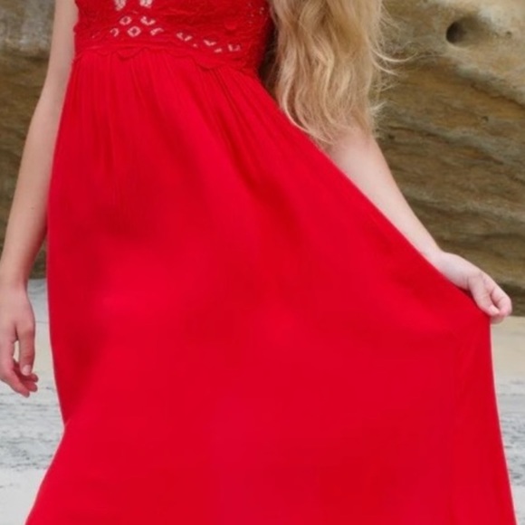 Adella Free People maxi-bright red - Picture 5 of 8